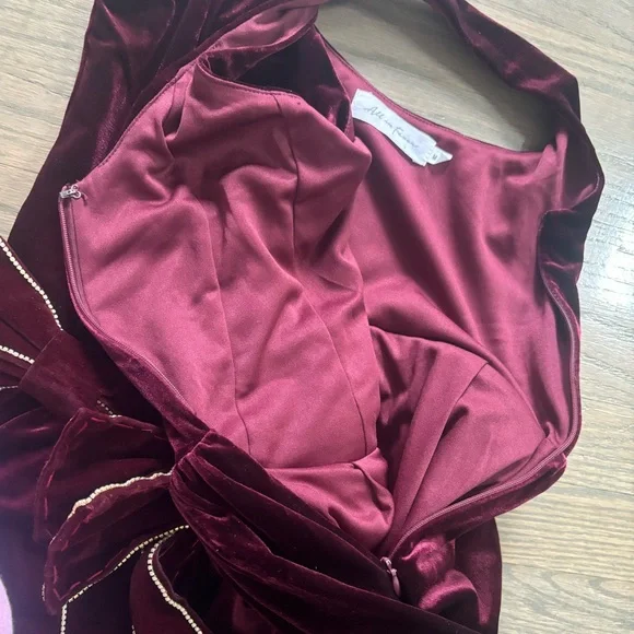 All in Favor Burgandy Velvet Fit & Flare
Dress Nordstrom women’s size medium - Picture 8 of 8